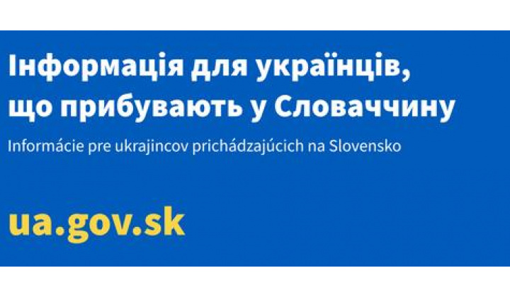 Інформація для українців, що прибувають у Словаччину